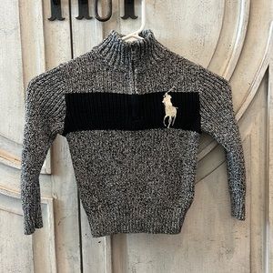 Ralph Lauren Like New (worn once) partial zippered sweater size 4T